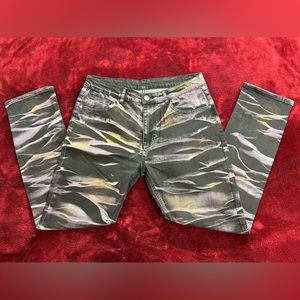 Brand new black and purple fashion jeans